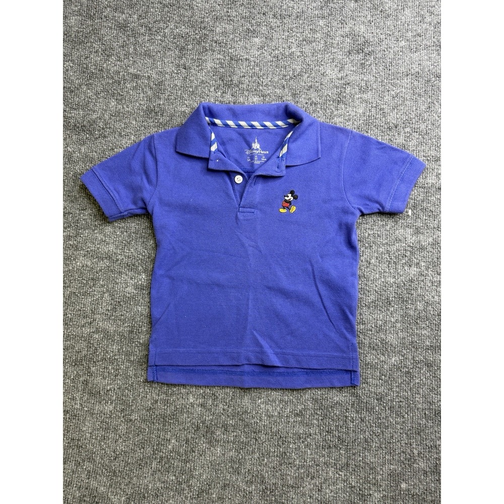 Disney Parks Mickey Mouse  Boy 3T Polo Shirt Navy Blue‎ Toddler